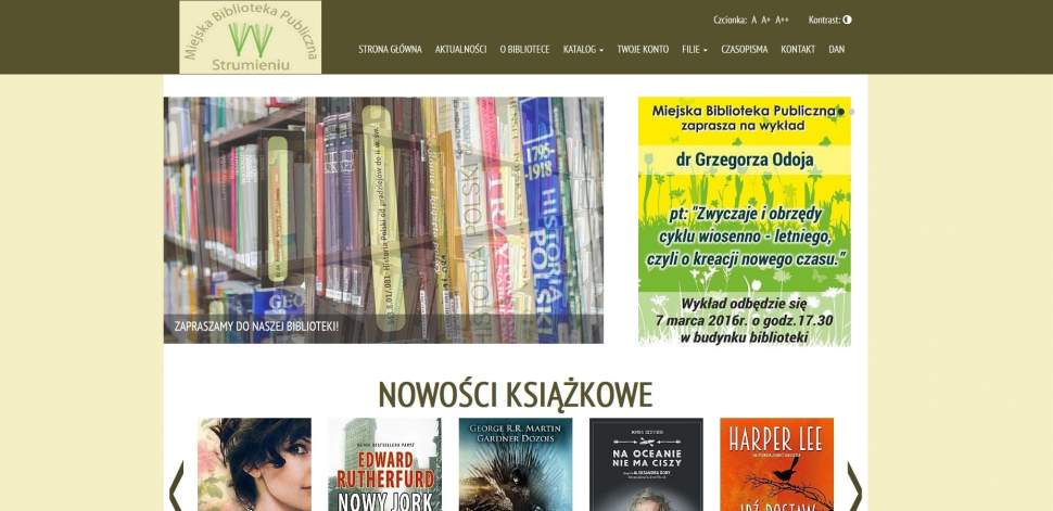 Nowa strona internetowa biblioteki
